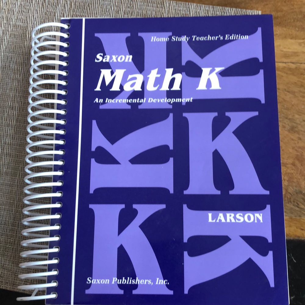 Saxon K Math teacher editions